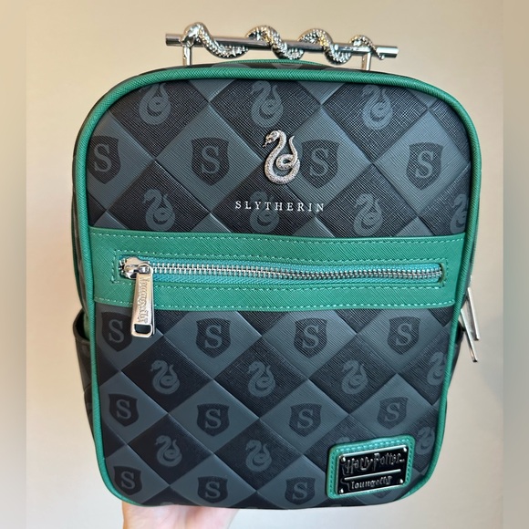 Loungefly Harry Potter Slytherin
mini backpack with a snake top handle - Picture 5 of 9
